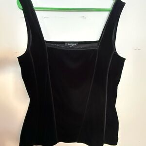White House Black Market Black Velvet Tank Top